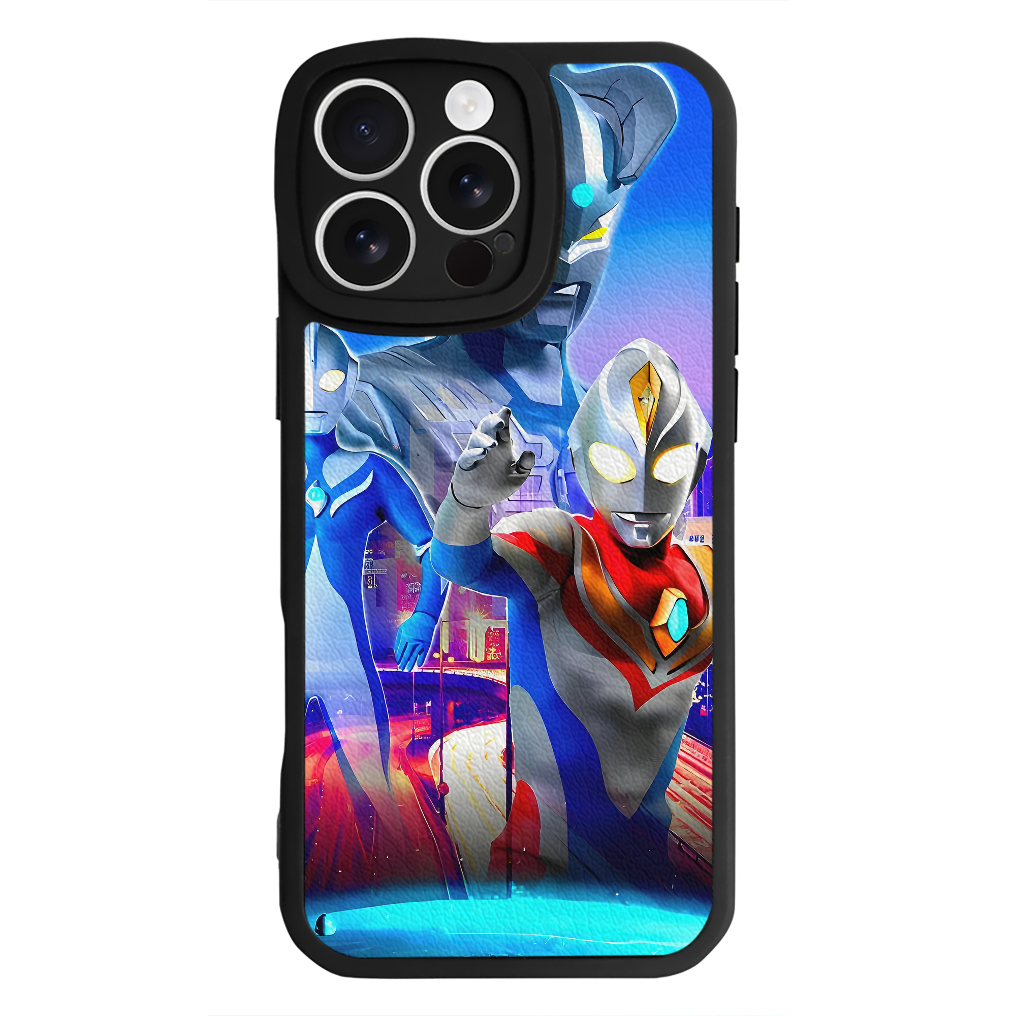 （画像用） ウルトラマン Ultraman 【iPhone 16シリーズ対応】シリコンスマホケース（レザー調） 材質：シリコン